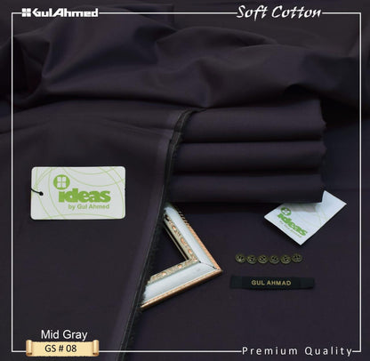 GUL AHMAD SOFT COTTON (METAL BUTTONS FREE)