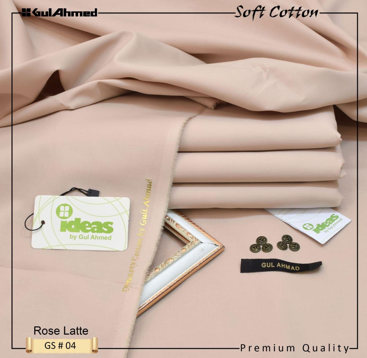 GUL AHMAD SOFT COTTON (METAL BUTTONS FREE)