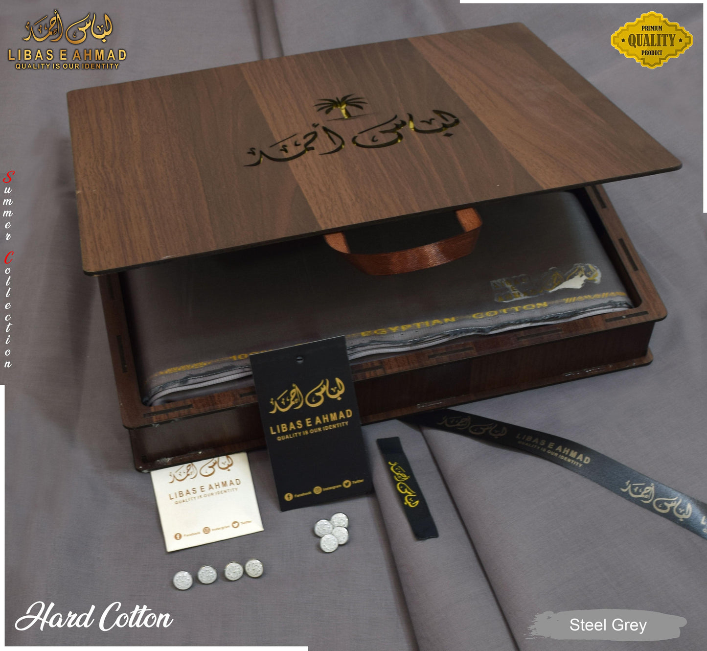 LIBAS e AHMAD EXECUTIVE COTTON (WOODEN BOX PACK SUIT)