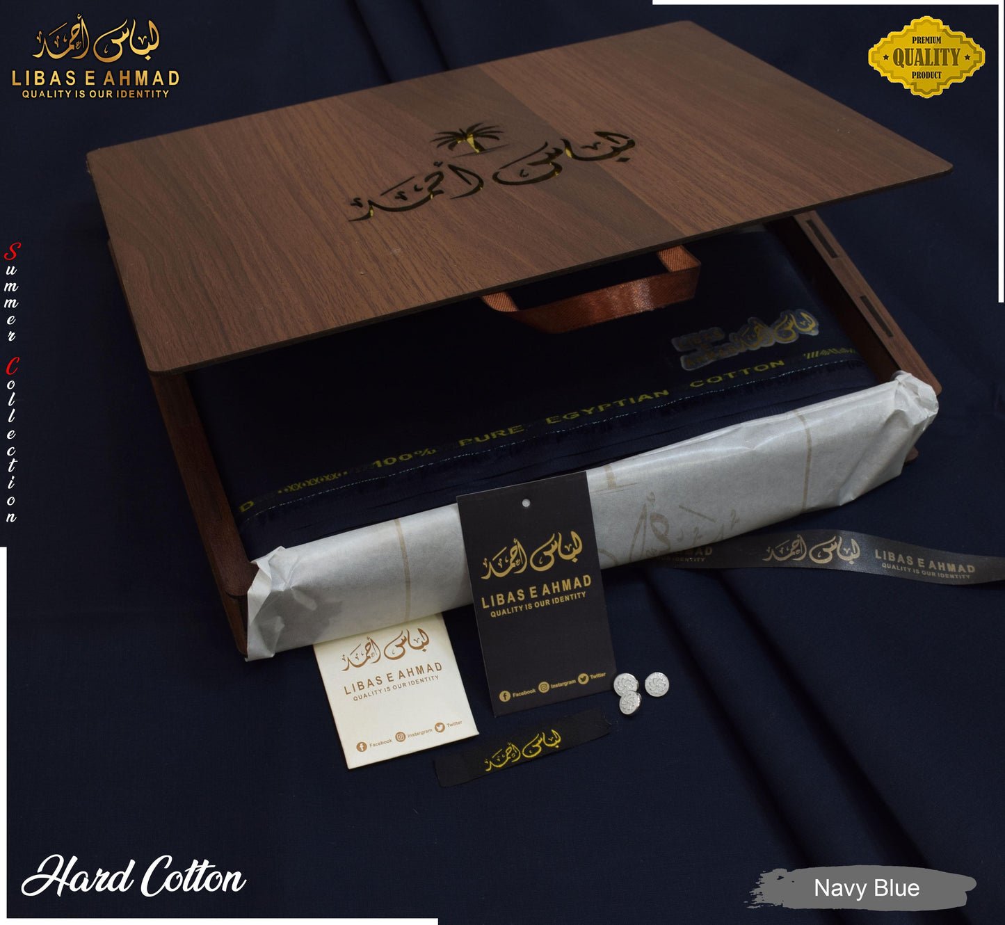 LIBAS e AHMAD EXECUTIVE COTTON (WOODEN BOX PACK SUIT)